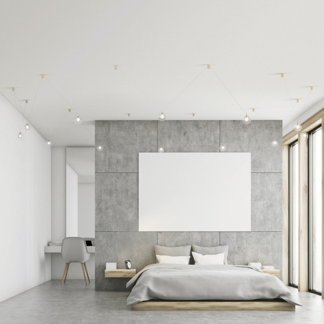 Aladino suspended lamp - Suspension lamp configurable to 12 lights in transparent and satin glass with elements in brushed gold - Sforzin illuminazione
