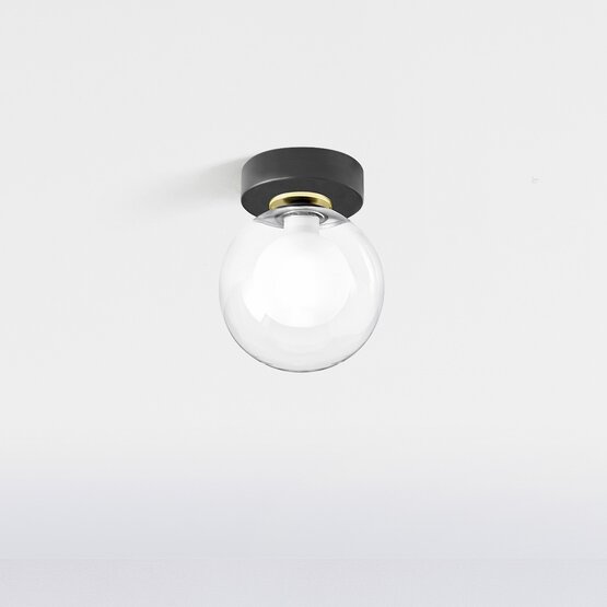 Cosmo  Murano glass Ceiling lamp in transparent glass - 1 lights