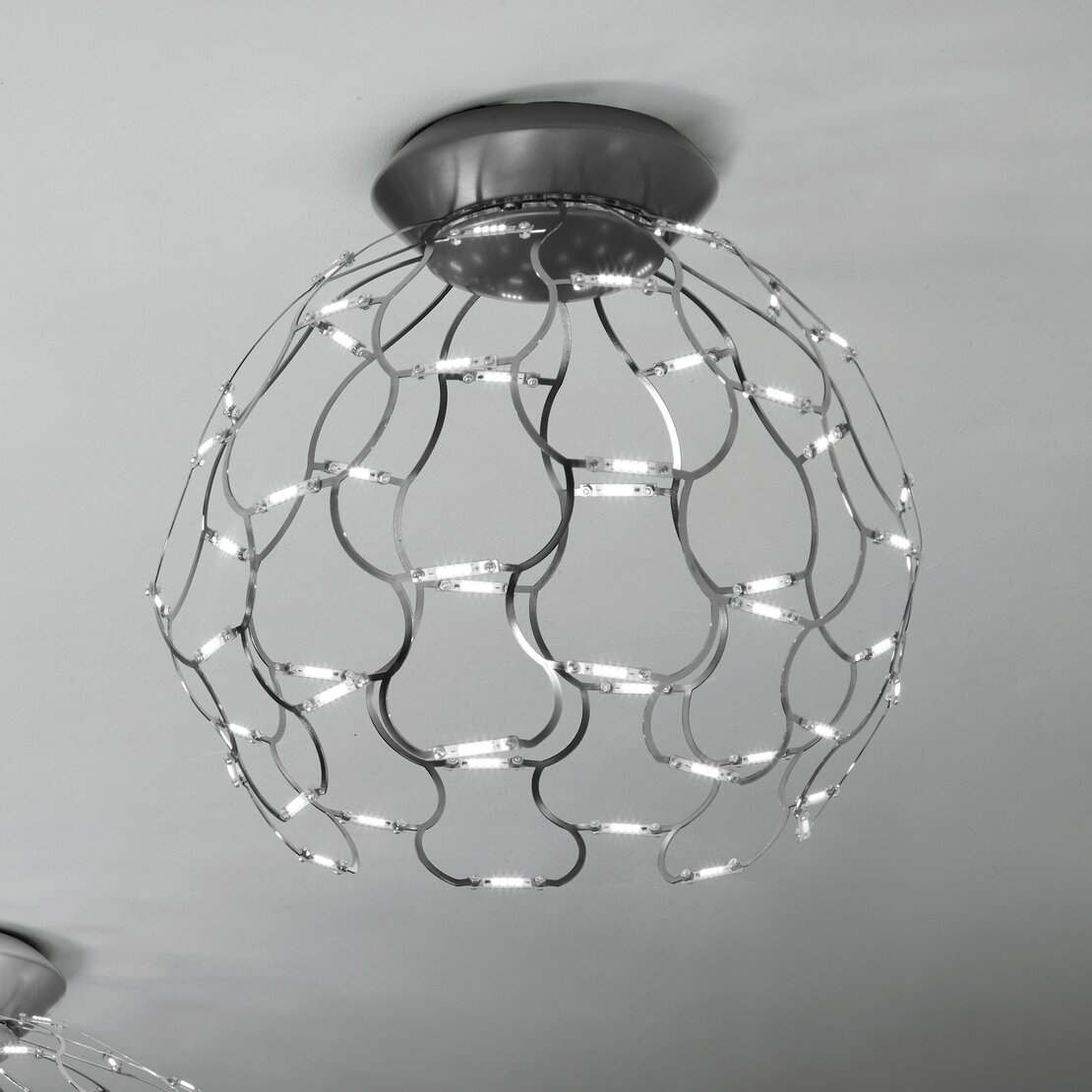 Lamoi ceiling lamp - Led ceiling lamp in black metal - Sforzin illuminazione