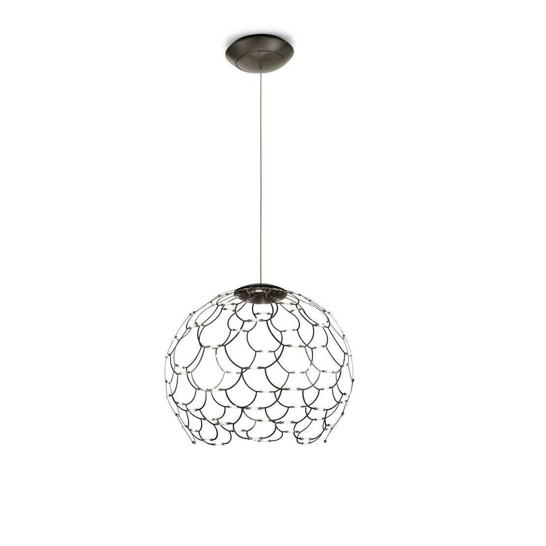 Sospensione Lamoi - Sospensione a Led in metallo color nero - Sforzin illuminazione