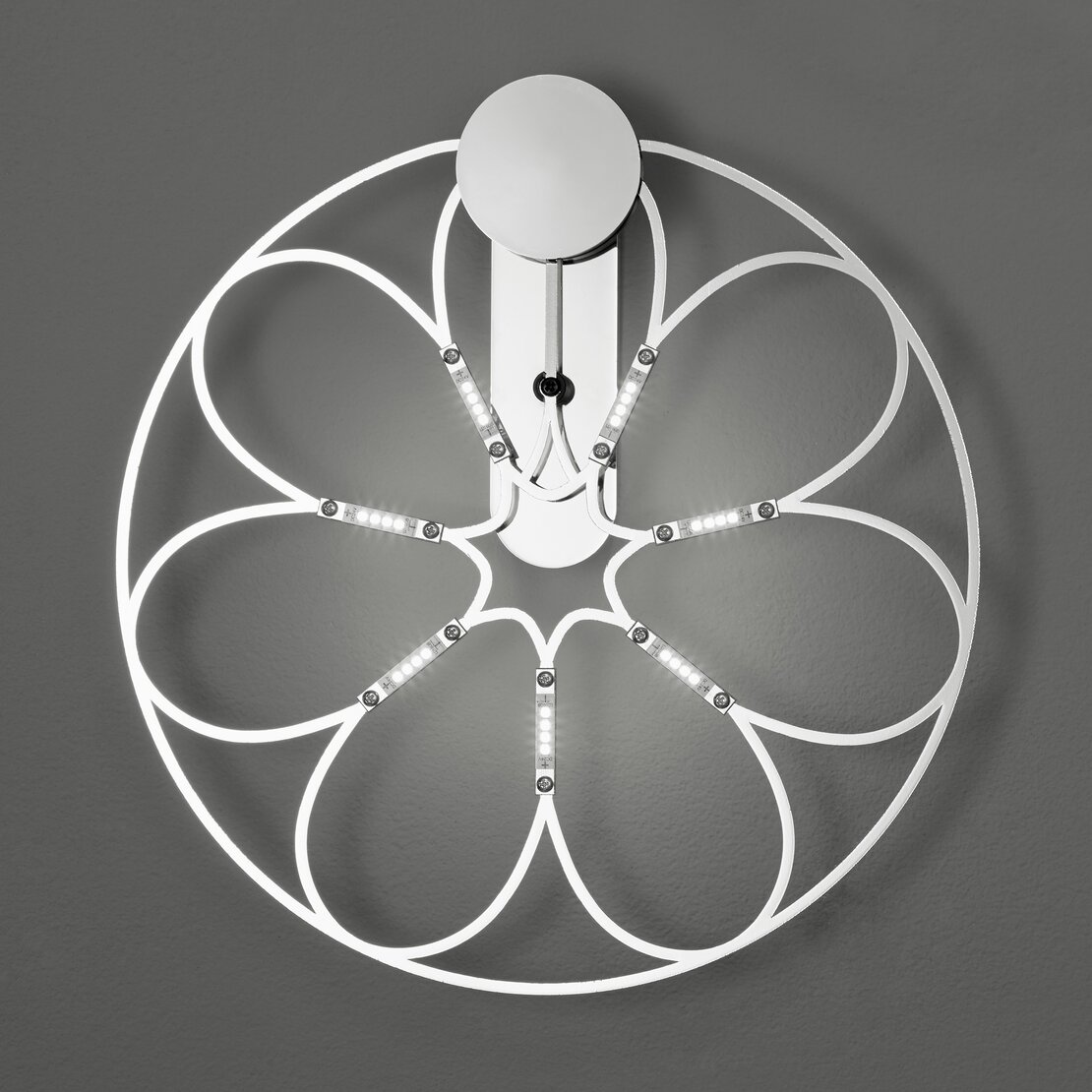 Applique murale Lafra - Plafonnier led en métal chromé. Petit - Sforzin illuminazione