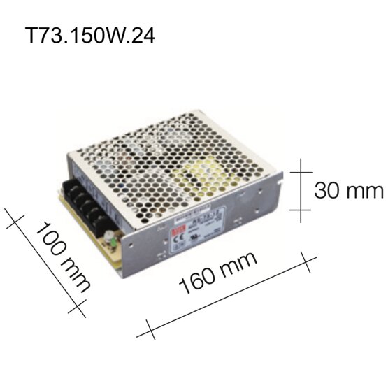 Source de courant Murano glass Alimentation 24 Volts 150 Watts