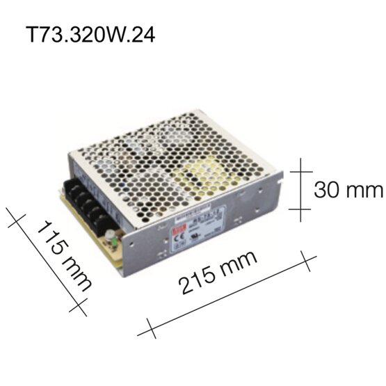 Fuente de alimentación, Fuente de alimentación 24 voltios 320 vatios