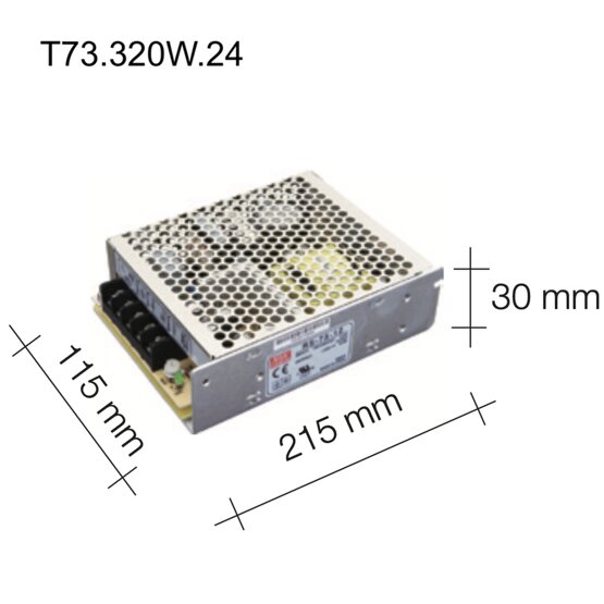 Power supply Murano glass Power supply 24 Volt 320 Watt