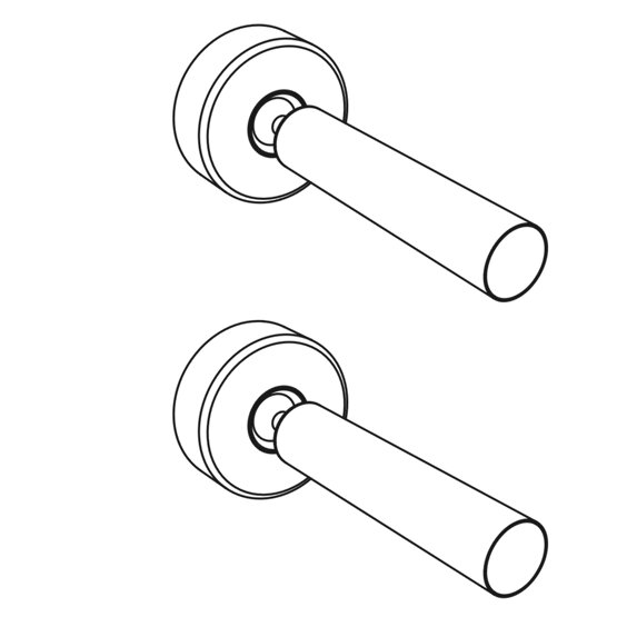 Terminal für Linea Wand-Wand-Serie Murano glass Zwei Anschlüsse aus gebürstetem Aluminium