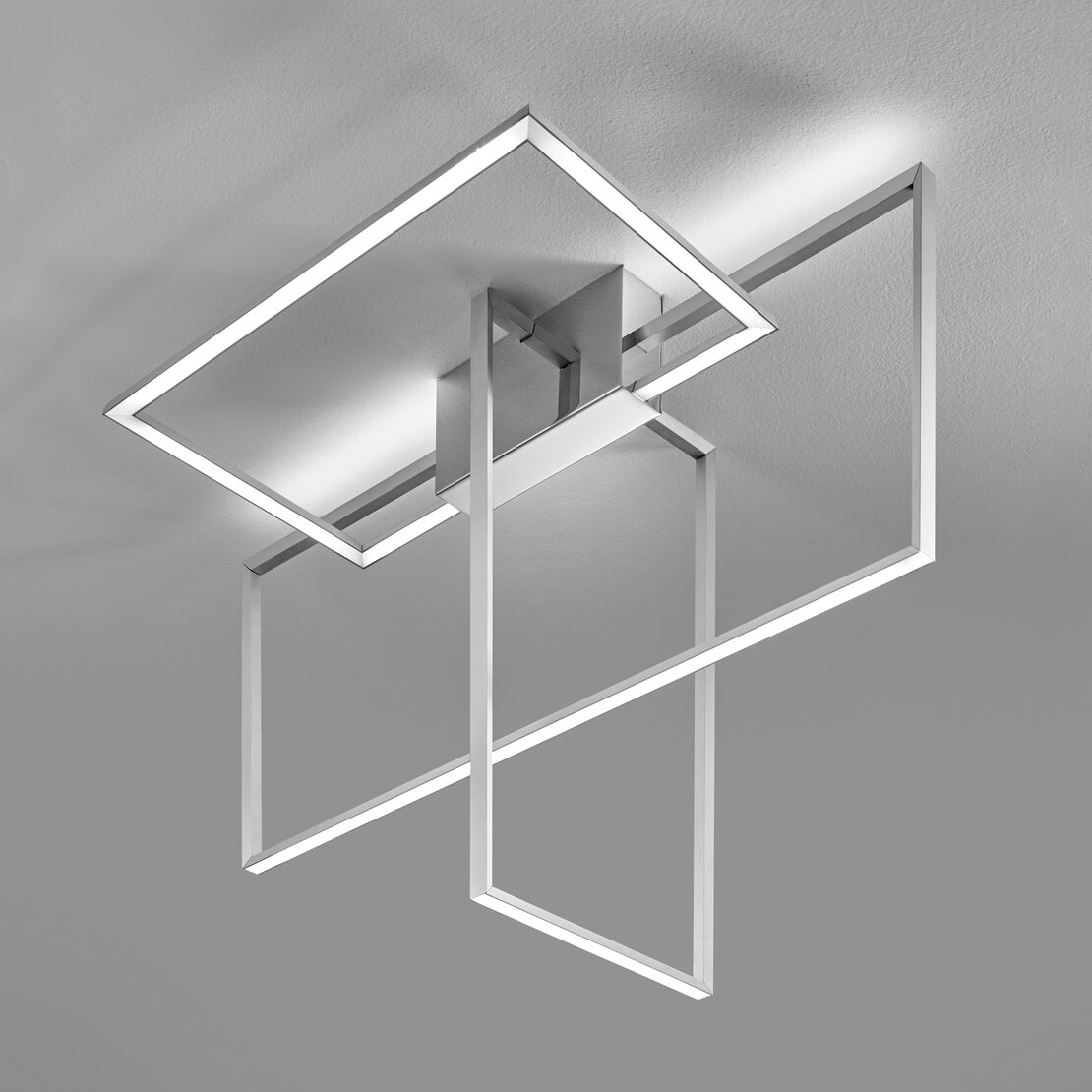 Plafonniers de zone - Plafonnier led en aluminium effet satiné - Sforzin illuminazione