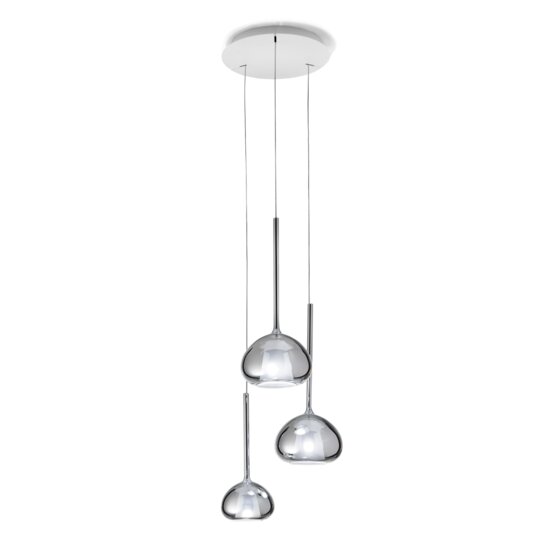 Lampe à  Beba Murano glass Suspension en verre borosilicaté transparent soufflé