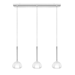 Suspension in blown trasparent borosilicate glass